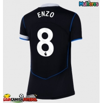 Camisa de Futebol Chelsea Enzo Fernandez #8 Equipamento Alternativo Mulheres 2025-26 Manga Curta